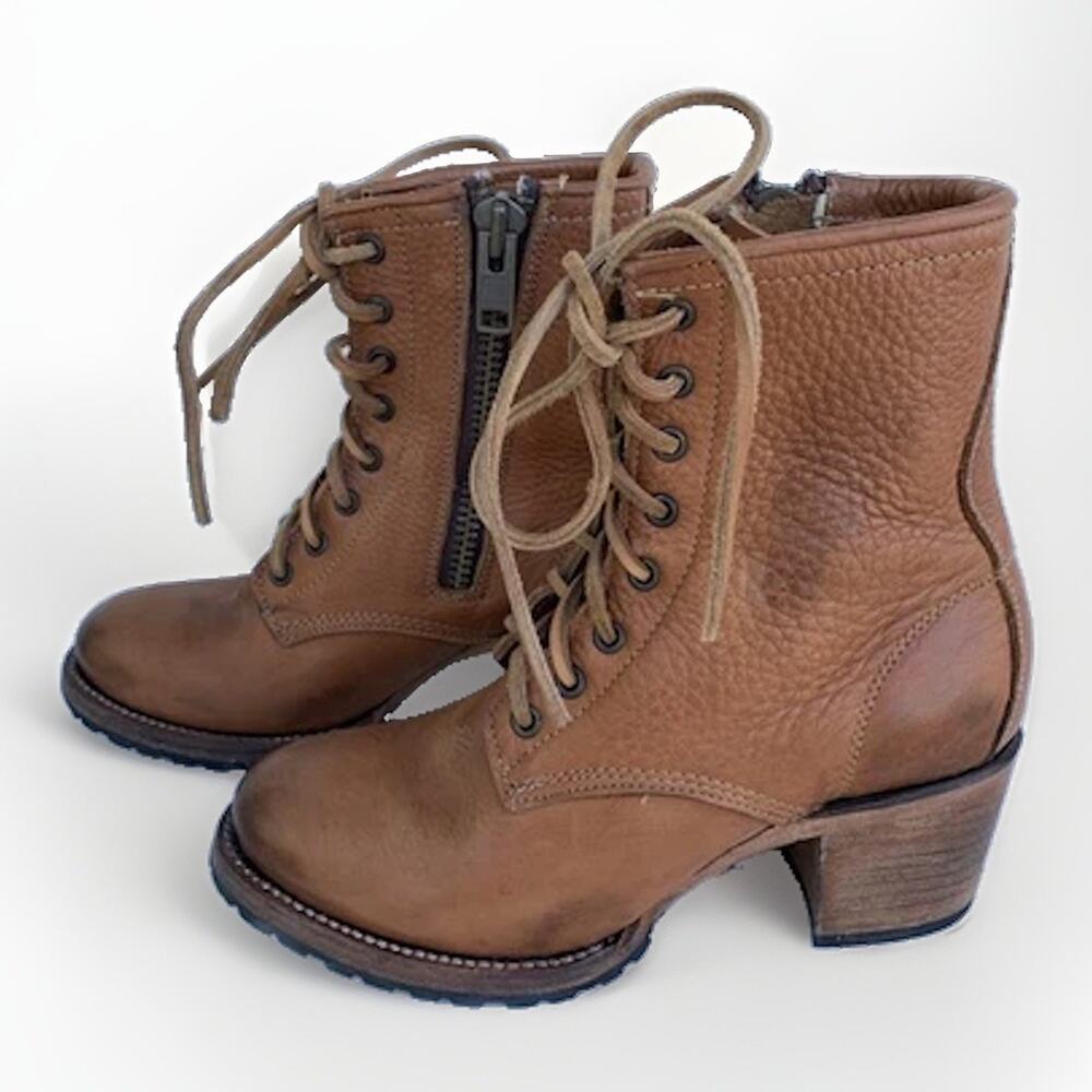 freebird cavalier sz 8 Lace Up Boots Combat Boots Leather Excellent